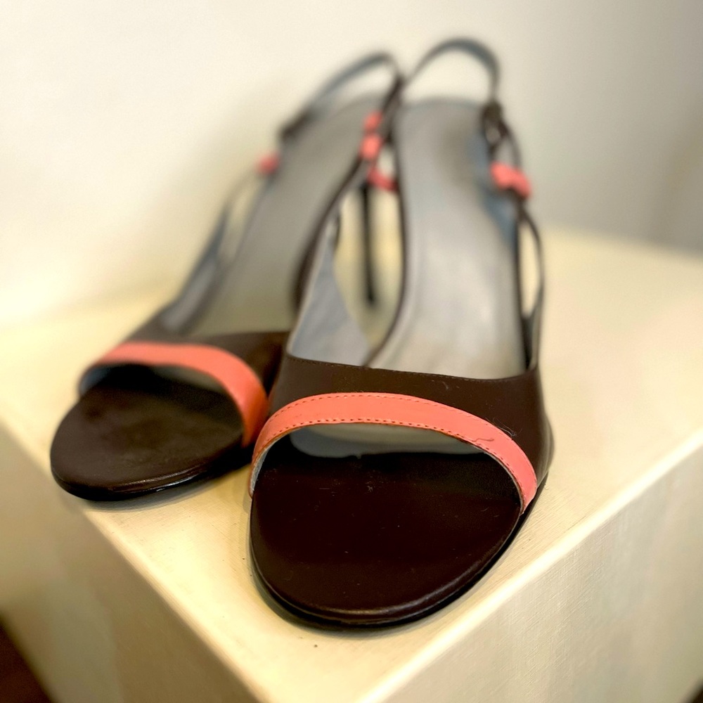 BCBG Paris Peep Toe Slingback Pumps
